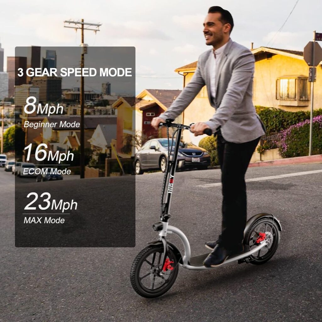 Hiboy Electric Scooter - Electric Scooter for Adults - 31 Miles Long Range  22Mph Folding Commuter Electric Scooter - Fat Tire Electric Scooter(VE1 PRO/ECOM 14)