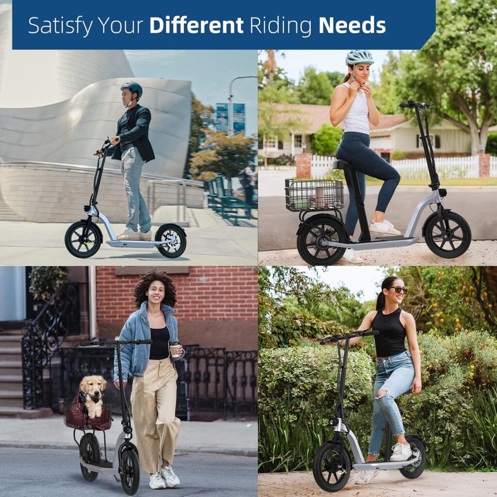 Hiboy Electric Scooter - Electric Scooter for Adults - 31 Miles Long Range  22Mph Folding Commuter Electric Scooter - Fat Tire Electric Scooter(VE1 PRO/ECOM 14)