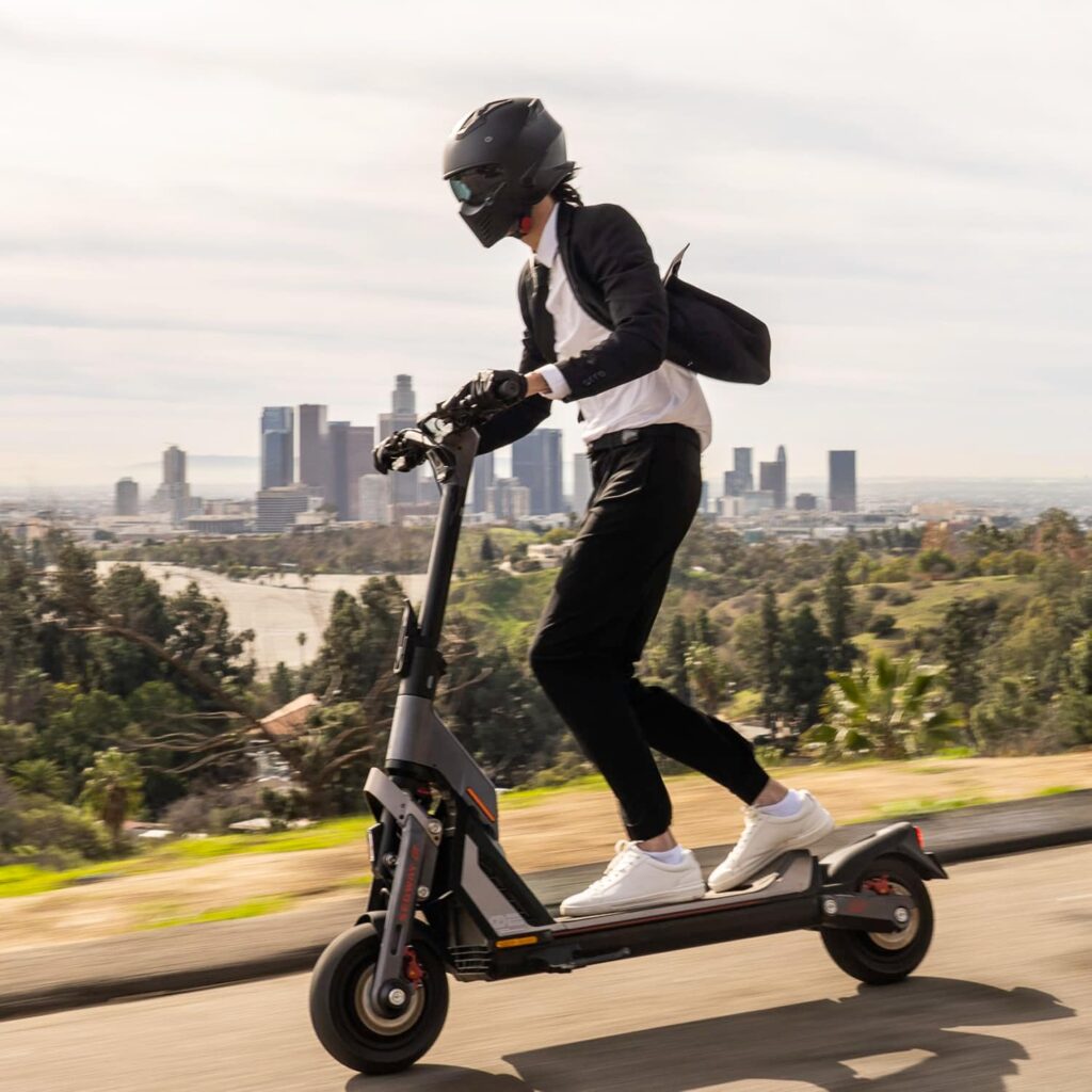 Segway SuperScooter GT Electric Scooter- GT2 6000W Motor(Ver.GT1 3000W), 55.9 Miles Long Range(Ver.GT1 43.5)  43.5MPH（Ver.GT1 37.3MPH, Dual Suspension, 11 Tires, Commuter E Scooter Adults