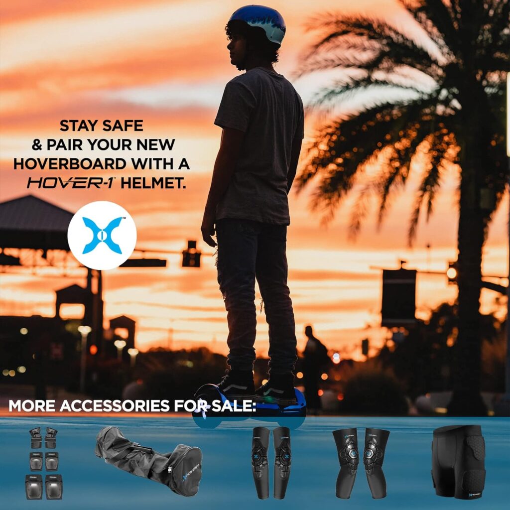 Hover-1 Ranger + Electric Hoverboard, 9MPH Top Speed, 9 Mile Range, Long Lasting Li-Ion Battery, 4HR Full Charge, Built-In Bluetooth Speaker, Rider Modes: Beginner to Expert, Black