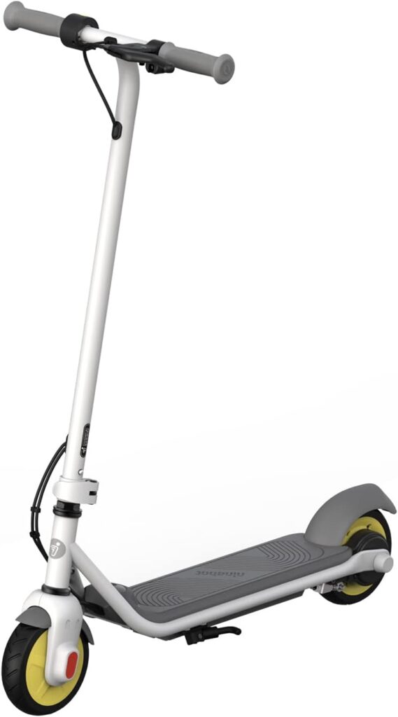 Segway Ninebot eKickScooter - Electric Scooter for Kids Ages 6-14, w/t Hand-Operated Front Brake, Up to 11.2 MPH  6.2 Miles Range, for Riders up to 132 lbs, Includes New Cruise Mode