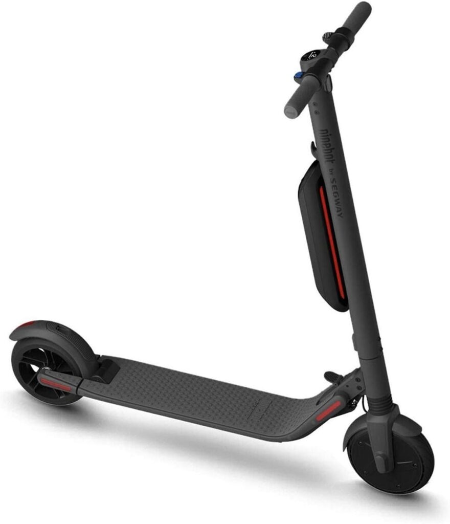 Segway Ninebot Electric Kick Scooter, 300W Motor, 15.5-28 Mi Range 15.5-19 MPH, 8 Solid Tires, External Battery