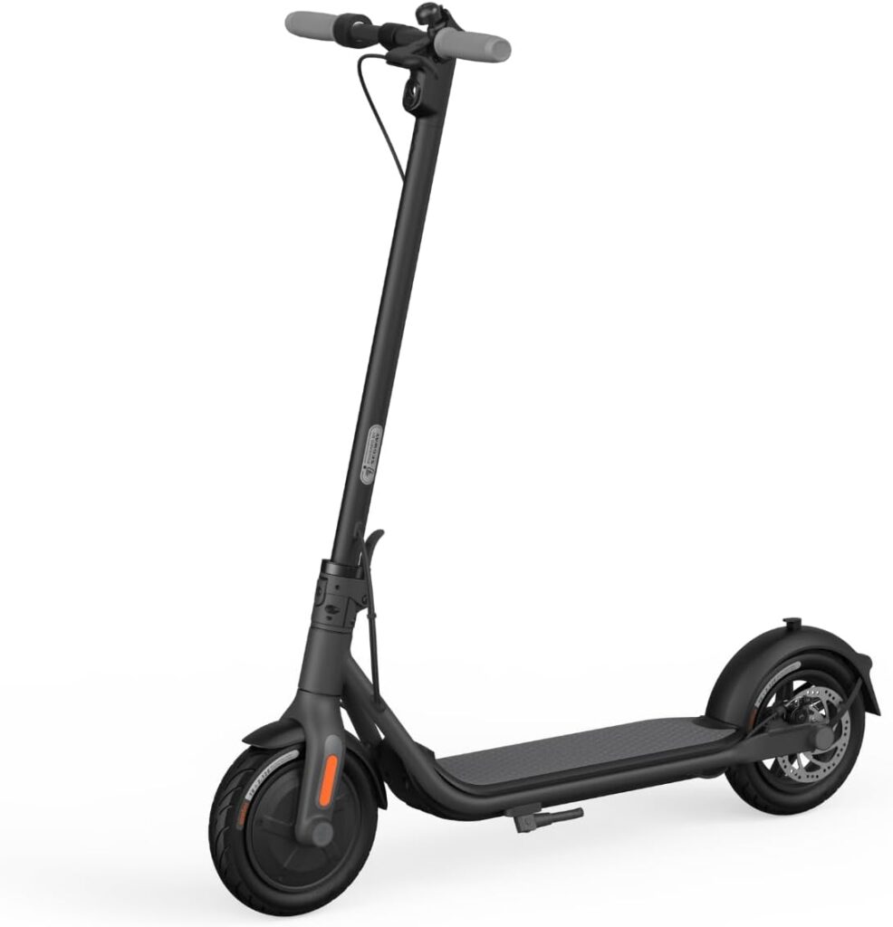 Segway Ninebot Electric Kick Scooter F Series, w/ 12.4, 18.6, 25, 40.4 mi Range, 15.5 18.6 mph Max Speed, 10-inch Pneumatic Tire, Dual Braking System and Cruise Control, Black