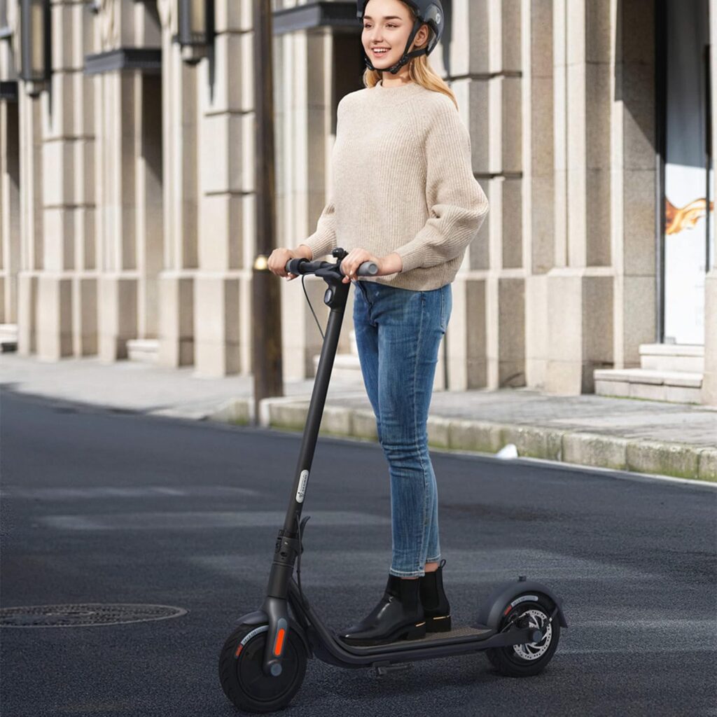 Segway Ninebot Electric Kick Scooter F Series, w/ 12.4, 18.6, 25, 40.4 mi Range, 15.5 18.6 mph Max Speed, 10-inch Pneumatic Tire, Dual Braking System and Cruise Control, Black