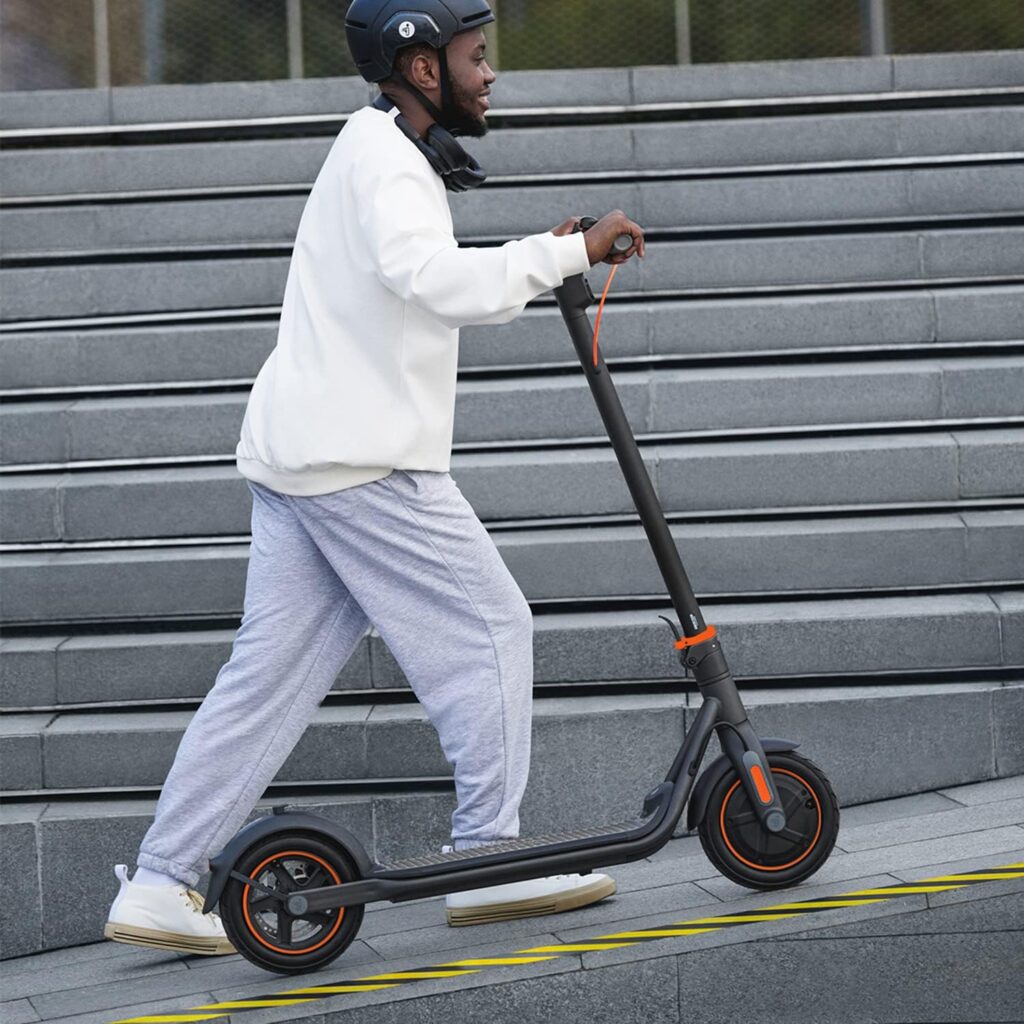 Segway Ninebot Electric Kick Scooter F Series, w/ 12.4, 18.6, 25, 40.4 mi Range, 15.5 18.6 mph Max Speed, 10-inch Pneumatic Tire, Dual Braking System and Cruise Control, Black