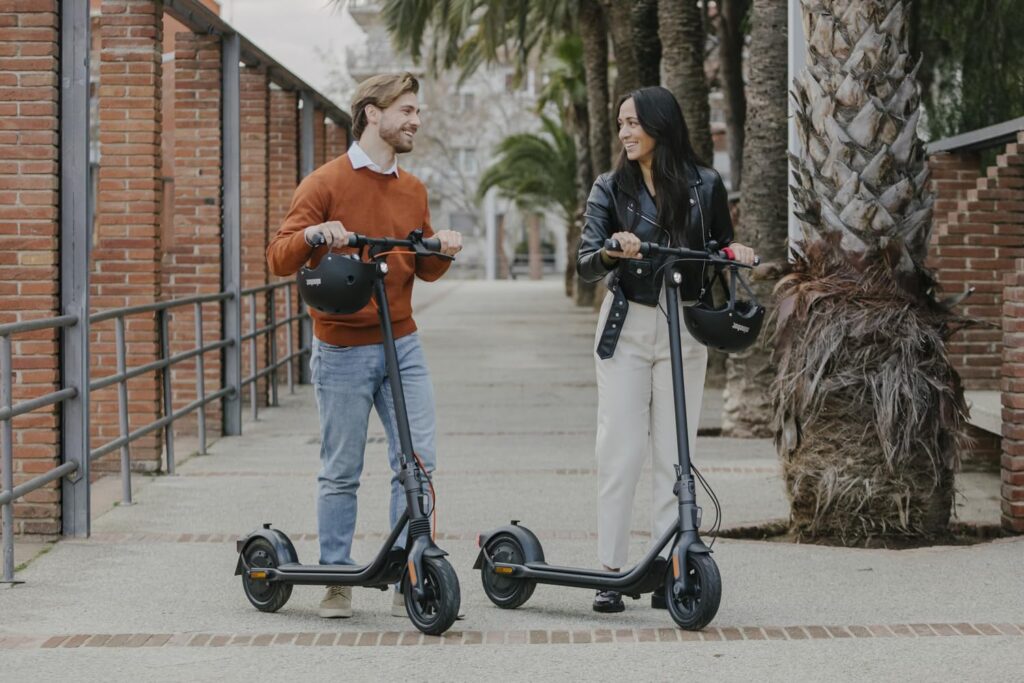 Segway Ninebot Electric Kick Scooter F2, F2 Pro, w/t Powerful Motor, 25 34 Mi Range, 18 20 mph Max Speed, 10-inch Self-Sealing Tire, Front Suspension, Dual Brakes and Cruise Control - Black