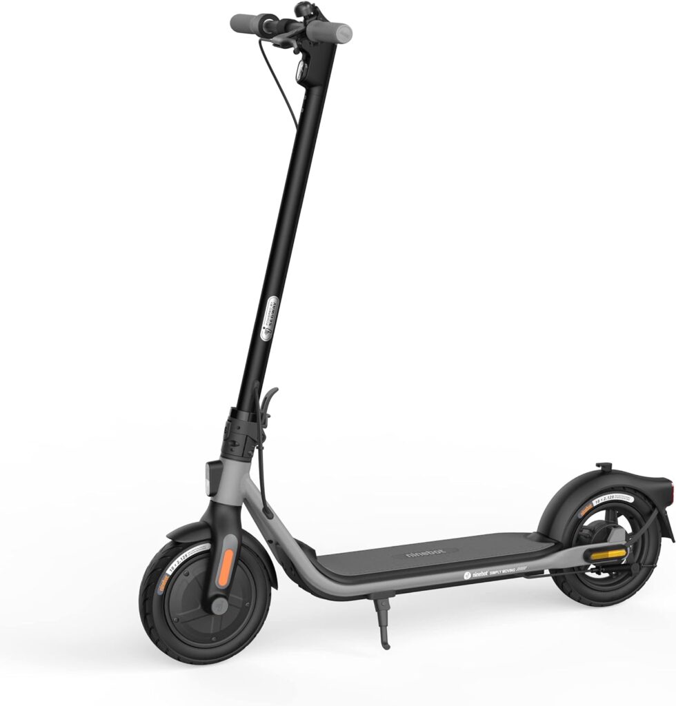 Segway Ninebot KickScooter D Series, 250W  300W Motor, 11.2/17.4 Miles Range  15.5 MPH, 10 Pneumatic Tire, Drum Brake, Electric Commuter Scooter for Adults