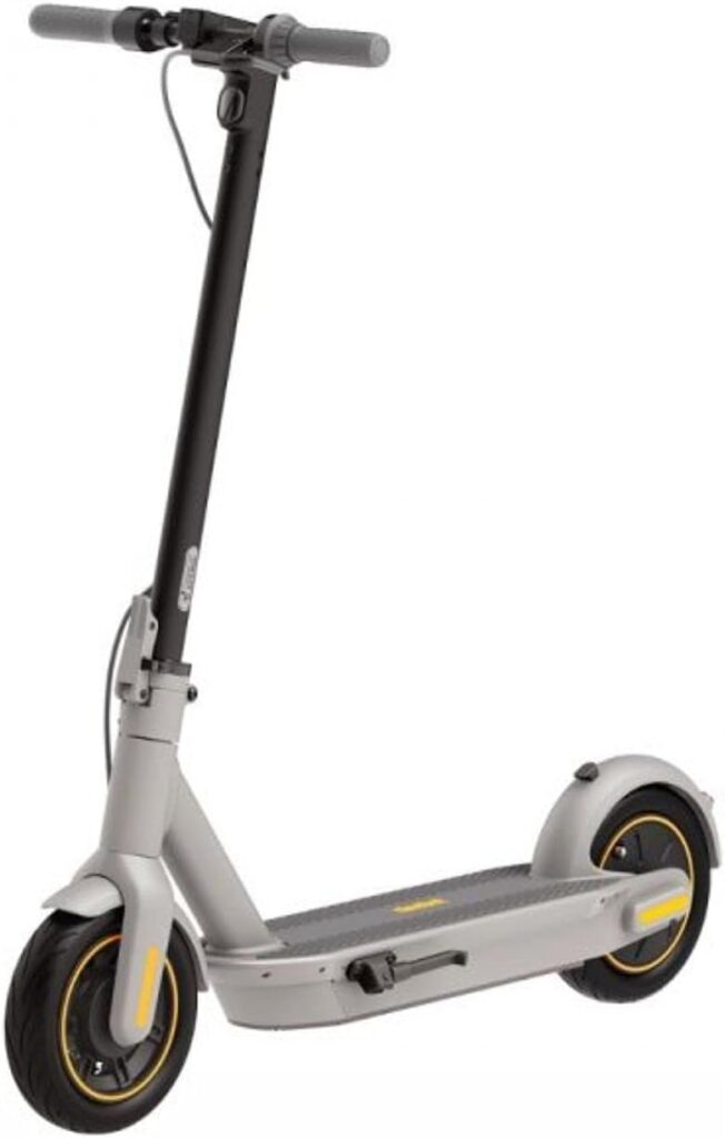 Segway Ninebot MAX Electric Kick Scooter -350W Motor, 40/25 Miles Range, 18.6 MPH, 10 Pneumatic Tire, Dual Brakes  Suspension, 220lbs Weight Capacity, Commuter E-Scooter for Adults