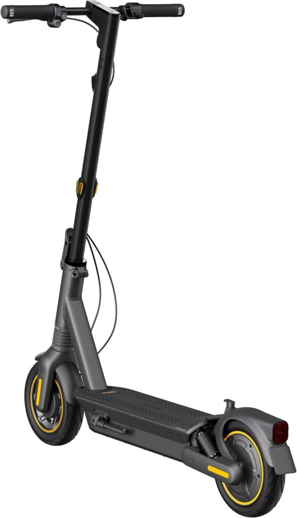 Segway Ninebot MAX Electric Kick Scooter - 43/40/25 mi Range, 18.6/22 mph Max Speed, 10-inch Pneumatic Tire, Dual Braking System and Cruise Control, Black