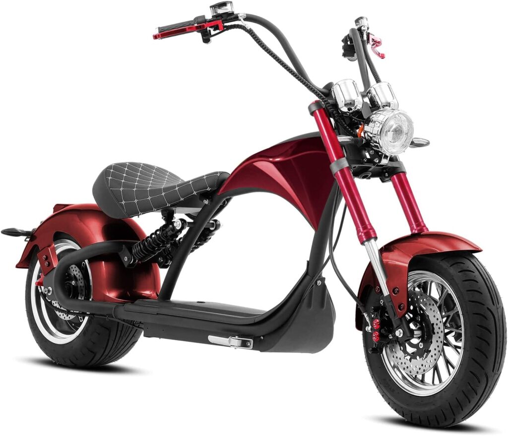 eAhora Electric Motorcycle M1P 37mph 2000W Motor, 40+ Miles Range with 60V 30Ah Battery, Electric Motorbike for Adults with Full Suspension, Hydraulic Brakes