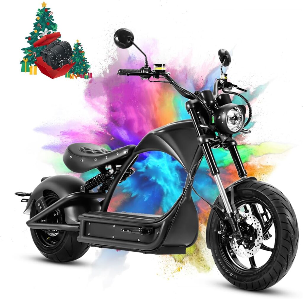 M1P Pro 4000W 50MPH 55 Mlies Electric Motorcycle for Adults, 60V 42AH Large Battery, Dual Hydraulic Brake Full Suspension Street Legal Electric Motorbike for Commuting