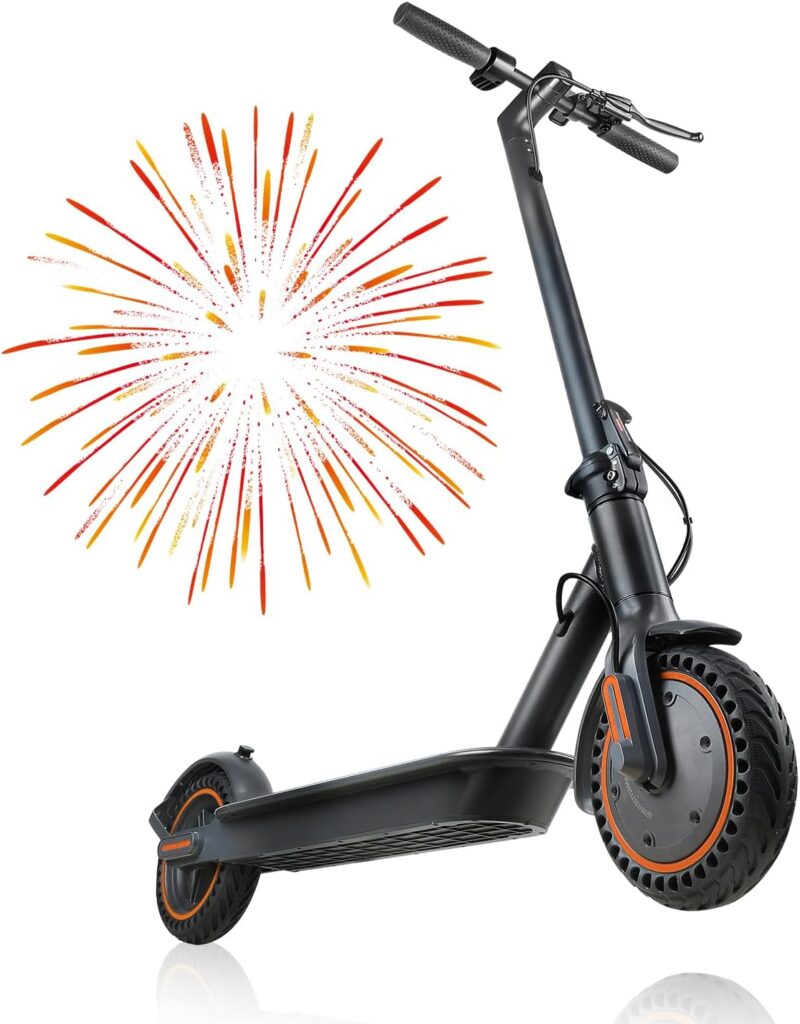 Electric Scooter, 500W Motor, Up to 17-20MPH 19-21 Miles, Commuter Escooter, Foldable E-Scooter for Adults with APP and Dual Braking System Escooter