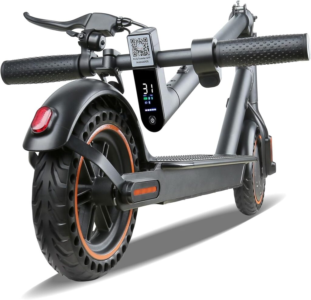 Electric Scooter, 8.5 Solid Tires E Scooter for Adult, 500W Motor, Up to 19MPH /19-21Miles Commuter Escooter, with Smart APP and Cruise Control Portable Scooter Electric