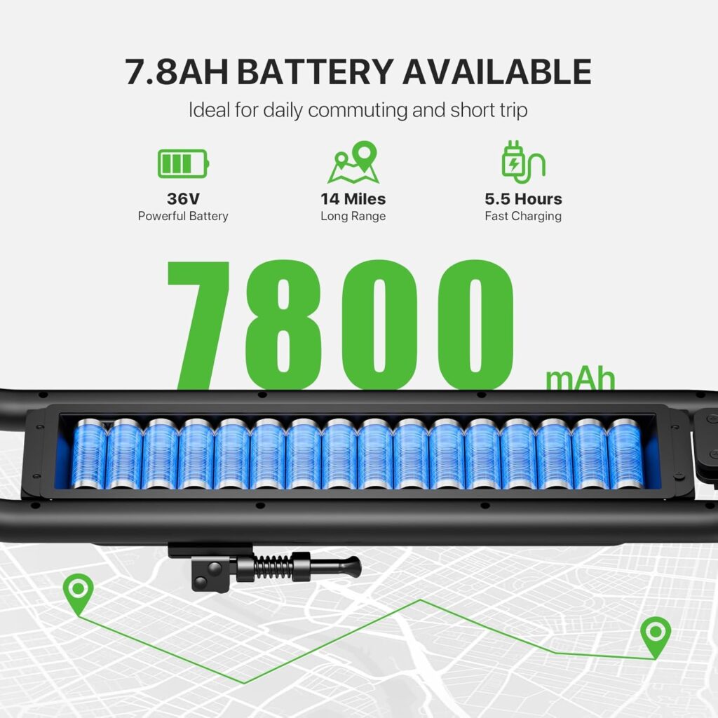 Electric Scooter for Adults, Lightweight Electric Scooter 26 lbs, 8 Puncture-Proof Honeycomb Solid Tire, Up to ​​15.5MPH, Max Range 14 Miles, 220 lbs Load Electric Scooter for Adults and Teens