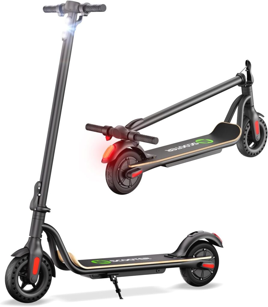 Electric Scooter for Adults, Lightweight Electric Scooter 26 lbs, 8 Puncture-Proof Honeycomb Solid Tire, Up to ​​15.5MPH, Max Range 14 Miles, 220 lbs Load Electric Scooter for Adults and Teens