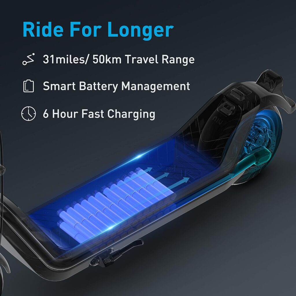 NIU Electric Scooter for Adults - K3MAX K3PRO E-Scooter, High Performance Folding E Scooter, 700-900W Max Power, 31-40 Miles,20-23.6 MPH,UL Certified