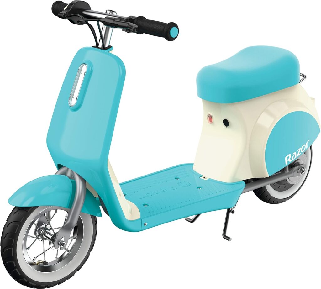 Razor Pocket Mod Petite - 12V Miniature Euro-Style Electric Scooter for Ages 7+, 100-watt Motor, Up to 40 min Ride Time, for Riders up to 110 lbs