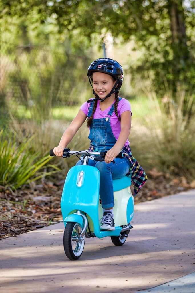 Razor Pocket Mod Petite - 12V Miniature Euro-Style Electric Scooter for Ages 7+, 100-watt Motor, Up to 40 min Ride Time, for Riders up to 110 lbs