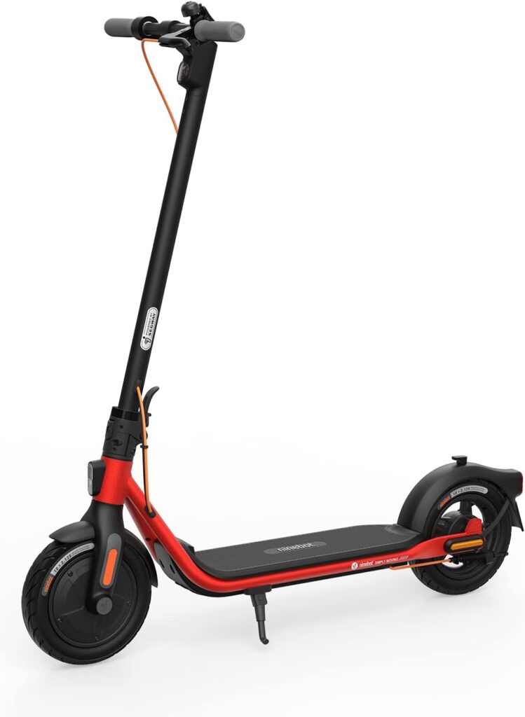 Segway Ninebot D18W/D28U Foldable Electric Scooter, Power by 250W/300W Motor, 11.2/17.4mi Range  15.5 mph, 10 Tire, Commuter Scooter for Adults, UL-2271 2272 Certified