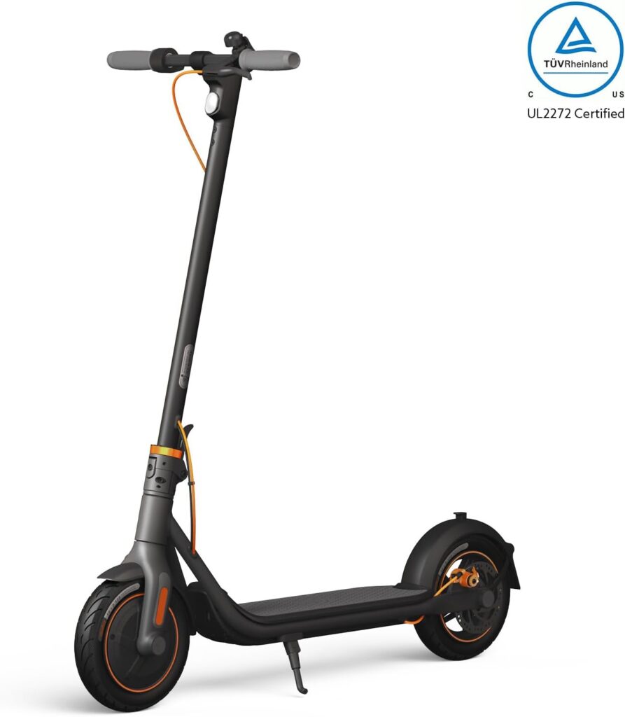 Segway Ninebot F40 Electric Kick Scooter, 350W Powerful Motor, 10-inch Pneumatic Tire, Foldable Commuter Electric Scooter for Adults, UL-2272 Certified