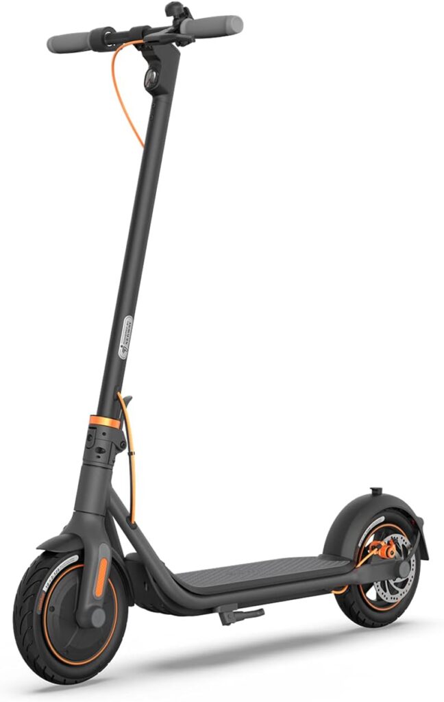 Segway Ninebot F40 Electric Kick Scooter, 350W Powerful Motor, 10-inch Pneumatic Tire, Foldable Commuter Electric Scooter for Adults, UL-2272 Certified