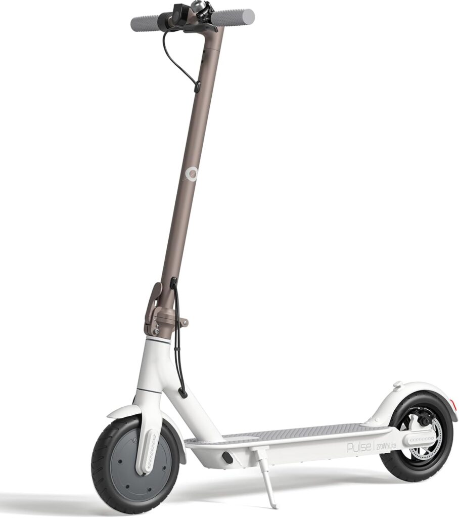 Electric Scooter for Adults, 8.5 Solid Inch Tires, 350W Motor 19 Mph Speed, 19 Miles Max Range Foldable Commute Scooter with Dual Braking System, App Control