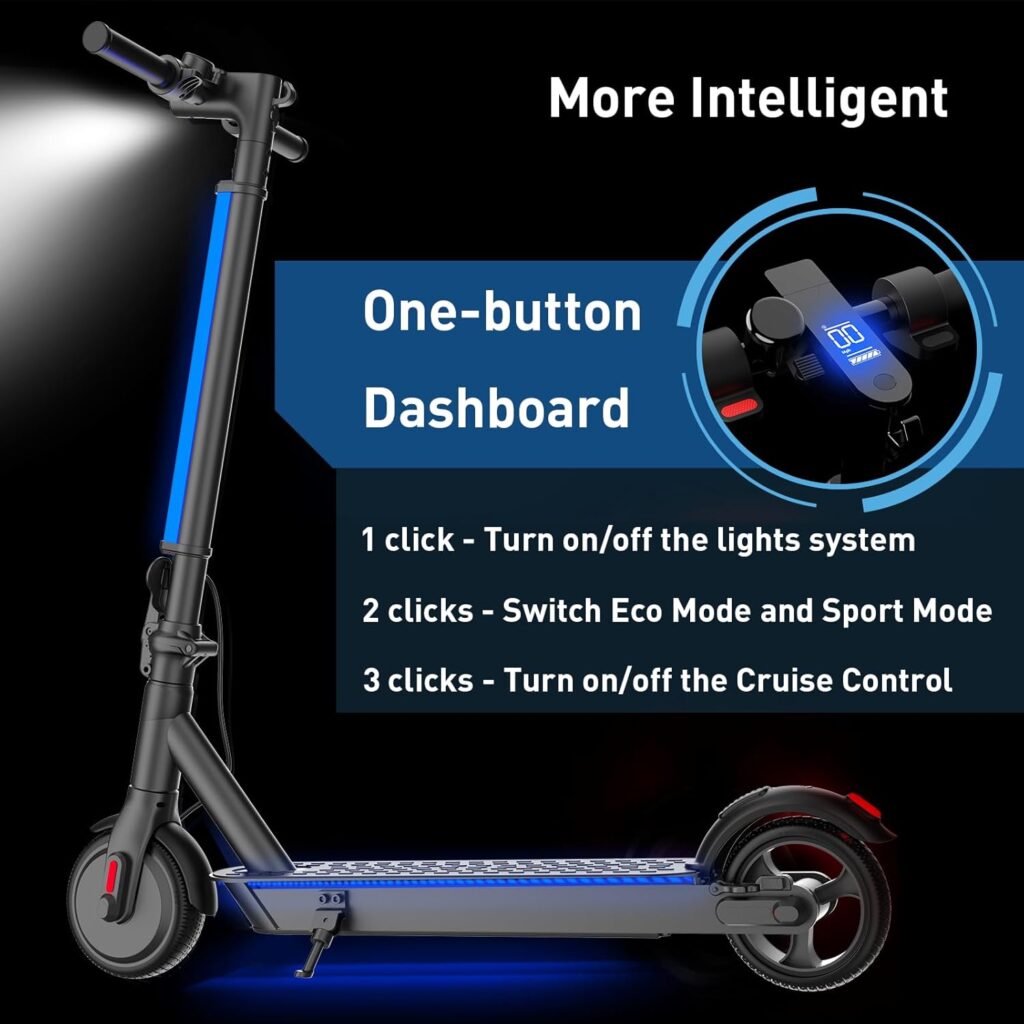 Hiboy Electric Scooter, 350W Peak Motor, 13 MPH, 10.6 Mile Range, Foldable, Lightweight, UL 2272 Certified, Dual Braking System, E-Scooter for Teens, Commuting, and Campus Use